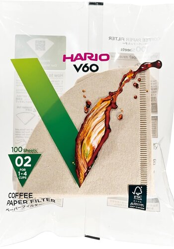 Hario V60 filterpapier 02 100 stuks 