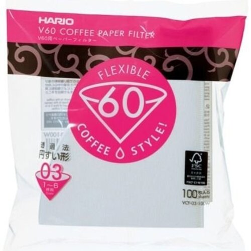 Hario V60 filterpapier 03 100 stuks 