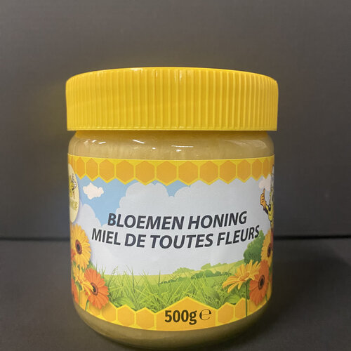 Bloemen honing vast 