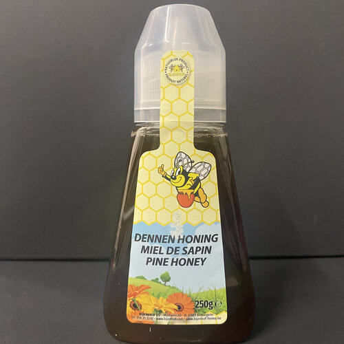 Dennen honing vloeibaar knijpfles 250gr 