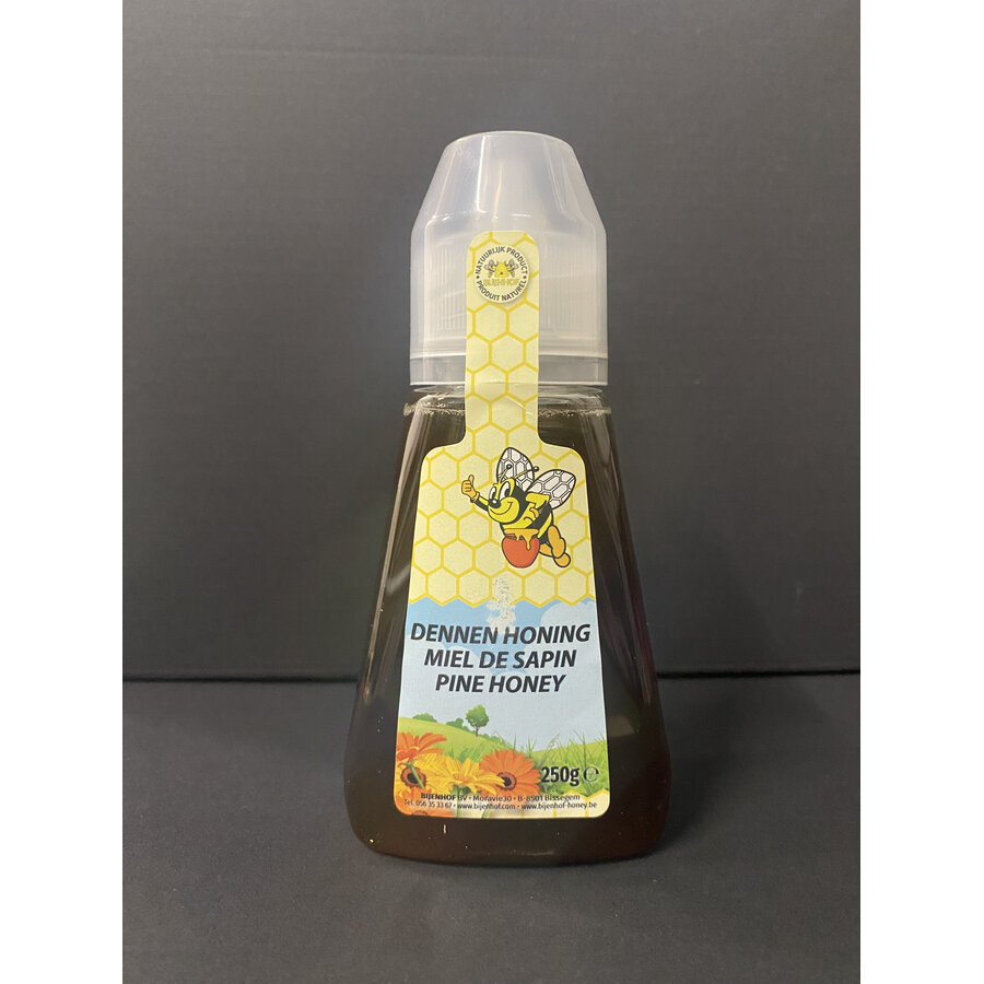 Dennen honing vloeibaar knijpfles 250gr
