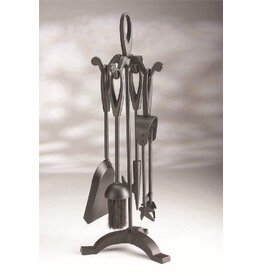 Inglenook Outdoor Fireplace Accessories Black Rec Base 5 Piece