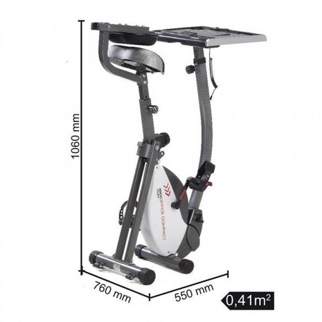 Toorx Fitness BRX OFFICE COMPACT - Deskbike - Bureaufiets Toorx Fitness BRX OFFICE COMPACT - Deskbike - Bureaufiets