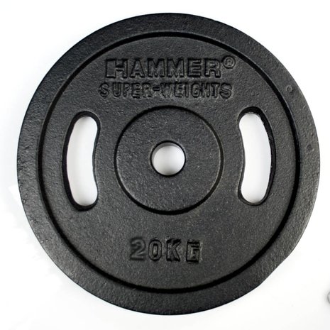 Bemiddelen Aanpassen Correlaat Hammer Fitness Halterschijven Gietijzer - 2x10 kg kopen