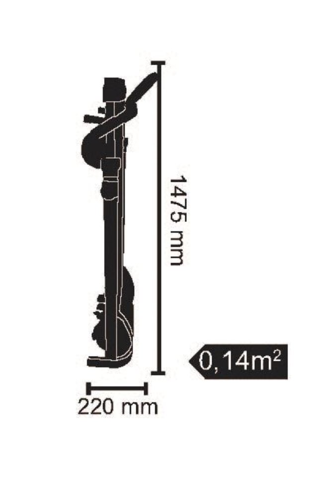 Everfit TFK 155 SLIM - Inklapbaar - Vooraf gemonteerd