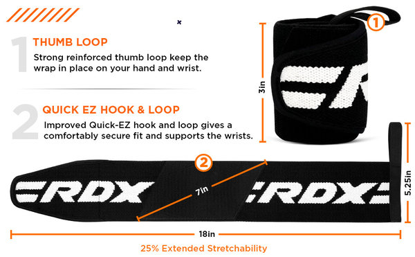 RDX W2 Weightlifting Straps