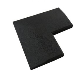 Fitness Vloer Hoekprofiel 20mm Rubber Fitness Vloer Hoekprofiel 20mm Rubber