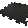 NRG fitness Fitness Vloer Interlock 8 mm full black 100x100x0,8cm NRG fitness Fitness Vloer Interlock 8 mm full black 100x100x0,8cm