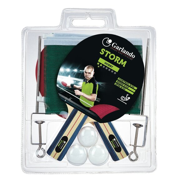 Senston Tafeltennisbatjesset, 2 tafeltennisbatjes 3 ballen 1 tas, trainingsracketset