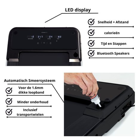 Everfit Loopband TFK-135-SLIM - Ruimtebesparend