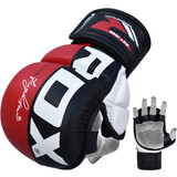 RDX Sports T6 MMA Grappling Handschoenen Rood