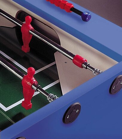 Garlando G-2000 Voetbaltafel Blauw - Doorlopende stangen Garlando G-2000 Voetbaltafel Blauw - Doorlopende stangen