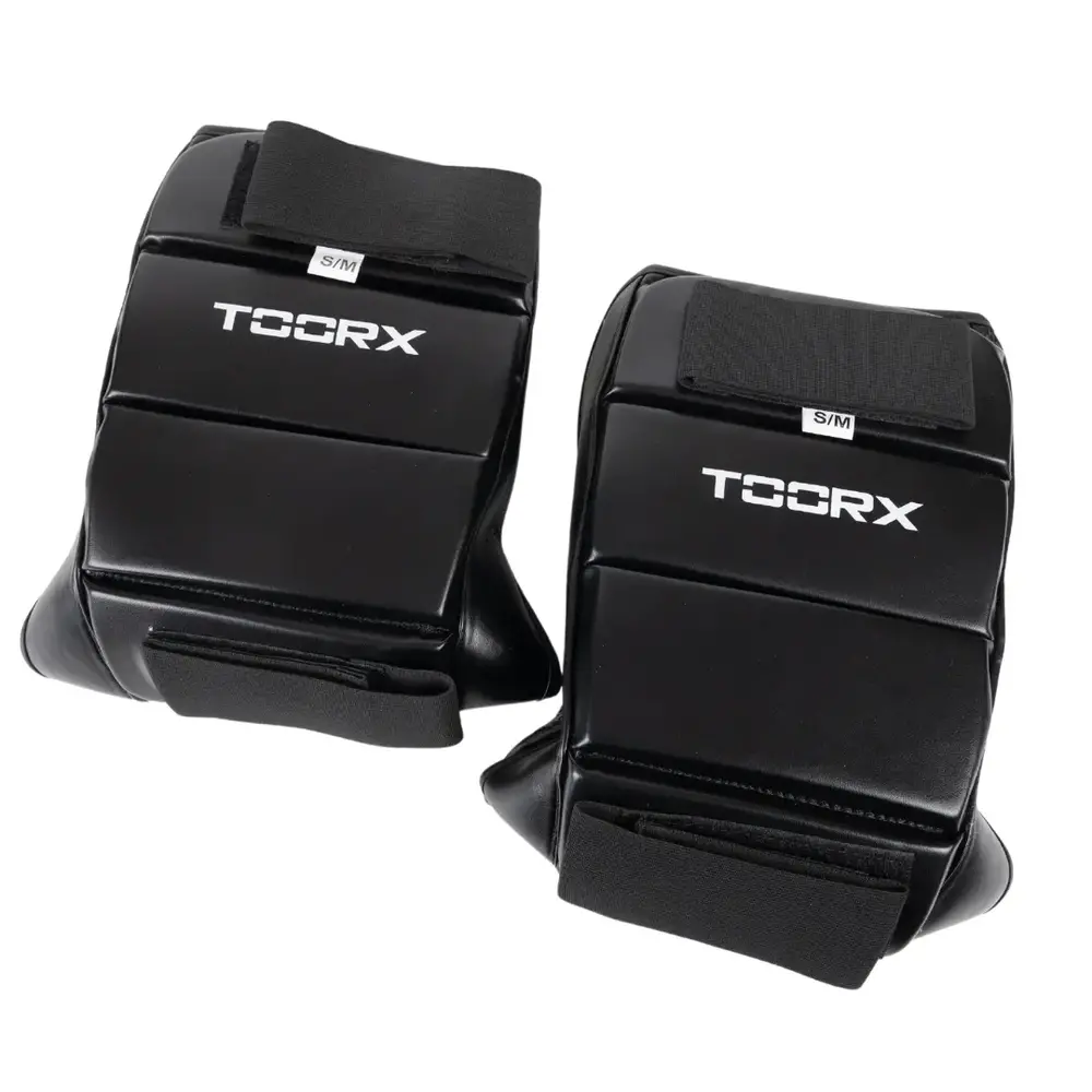 Toorx Fitness Scheenbeschermer PU - met voetbeschermer Toorx Fitness Scheenbeschermer PU - met voetbeschermer