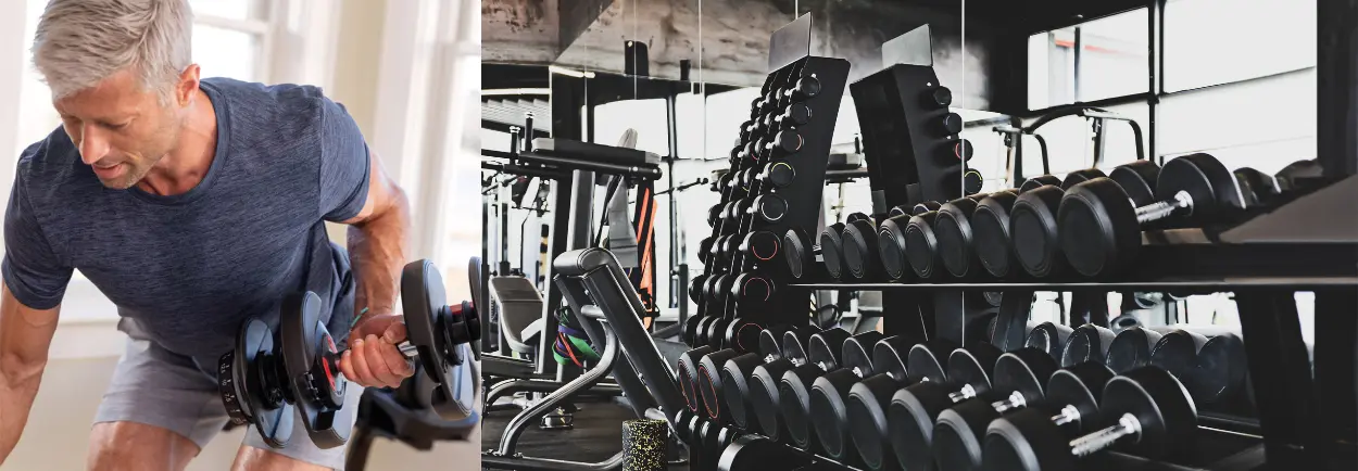 Train je rugspieren met dumbbells