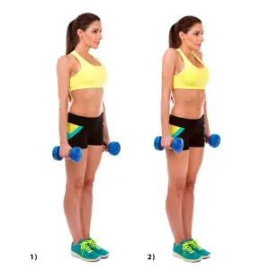 dumbbell shrugs