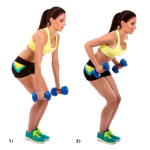 Dumbbell bent-over row