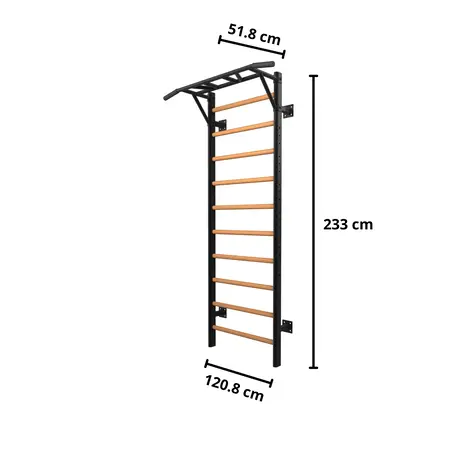 Toorx Professional LDX-3000 Wallbar Beukenhout Toorx Professional LDX-3000 Wallbar Beukenhout