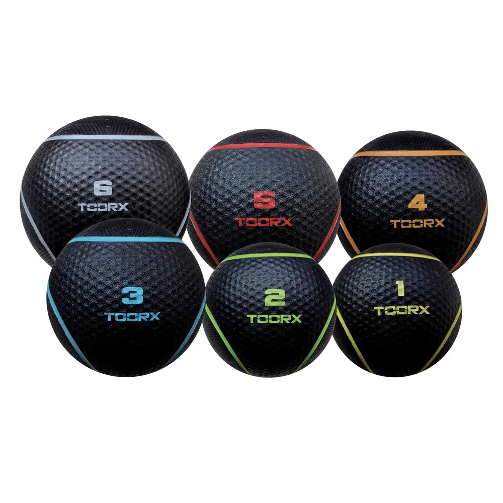 Toorx Fitness Medicine Ball 1 - 6 kg | Full Black Toorx Fitness Medicine Ball 1 - 6 kg | Full Black