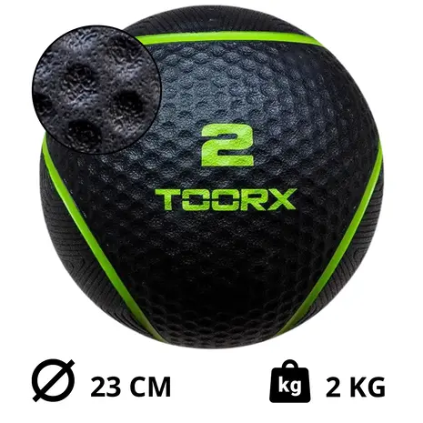 Toorx Fitness Medicine Ball 1 - 6 kg | Full Black Toorx Fitness Medicine Ball 1 - 6 kg | Full Black