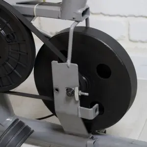 Het vliegwiel van een hometrainer