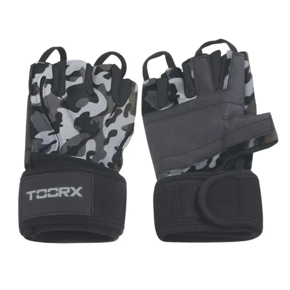 Toorx Fitness Fitnesshandschoenen - Kunstleer - Camouflage Toorx Fitness Fitnesshandschoenen - Kunstleer - Camouflage