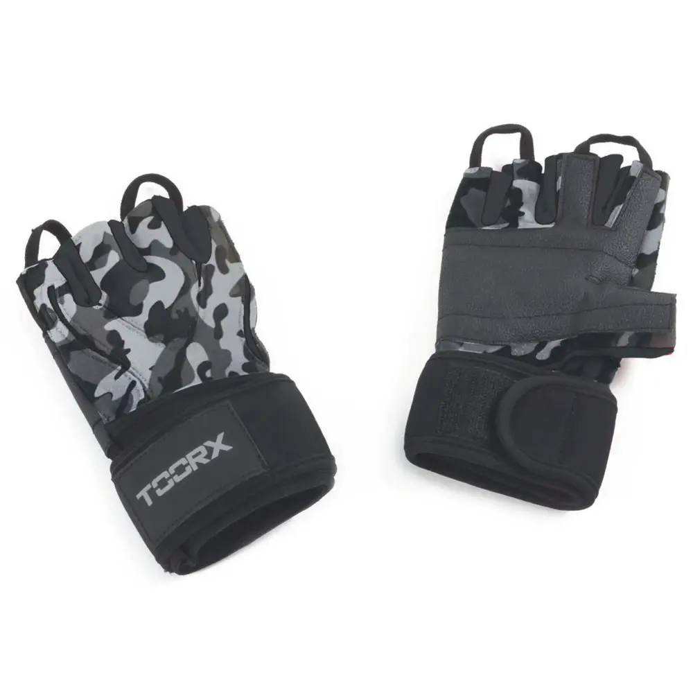 Toorx Fitness Fitnesshandschoenen - Kunstleer - Camouflage Toorx Fitness Fitnesshandschoenen - Kunstleer - Camouflage