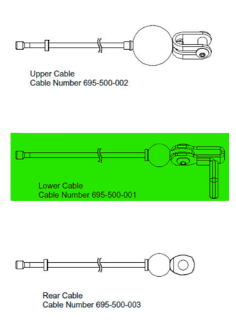 Inspire FT2 Lower Cable - 4260mm - GM695-500-001 Inspire FT2 Lower Cable - 4260mm - GM695-500-001
