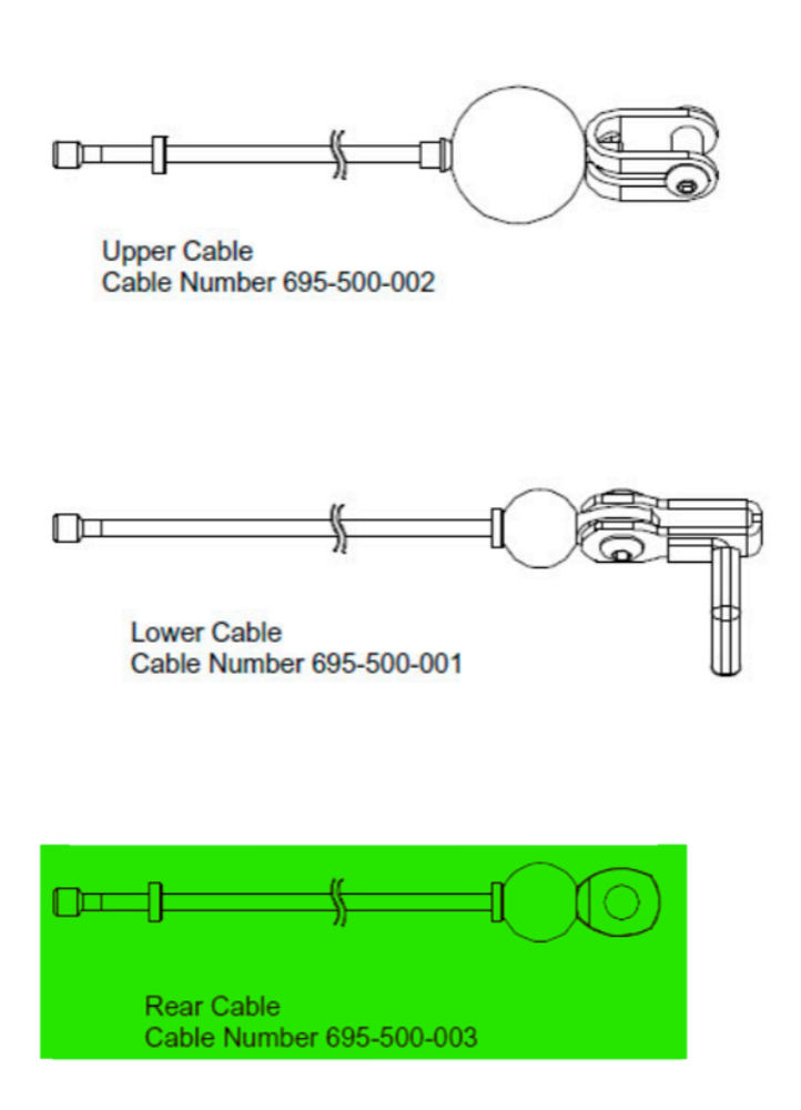 Inspire FT2 Rear Cable - 3160mm- GM695-500-003 Inspire FT2 Rear Cable - 3160mm- GM695-500-003