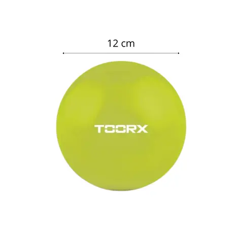 Toorx Fitness Pilates Toning Bal 12 cm - Limoen groen - 1 kg Toorx Fitness Pilates Toning Bal 12 cm - Limoen groen - 1 kg