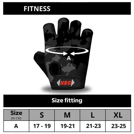 NRG fitness Fitness Handschoenen F6 Duurzame Grip Camouflage NRG fitness Fitness Handschoenen F6 Duurzame Grip Camouflage