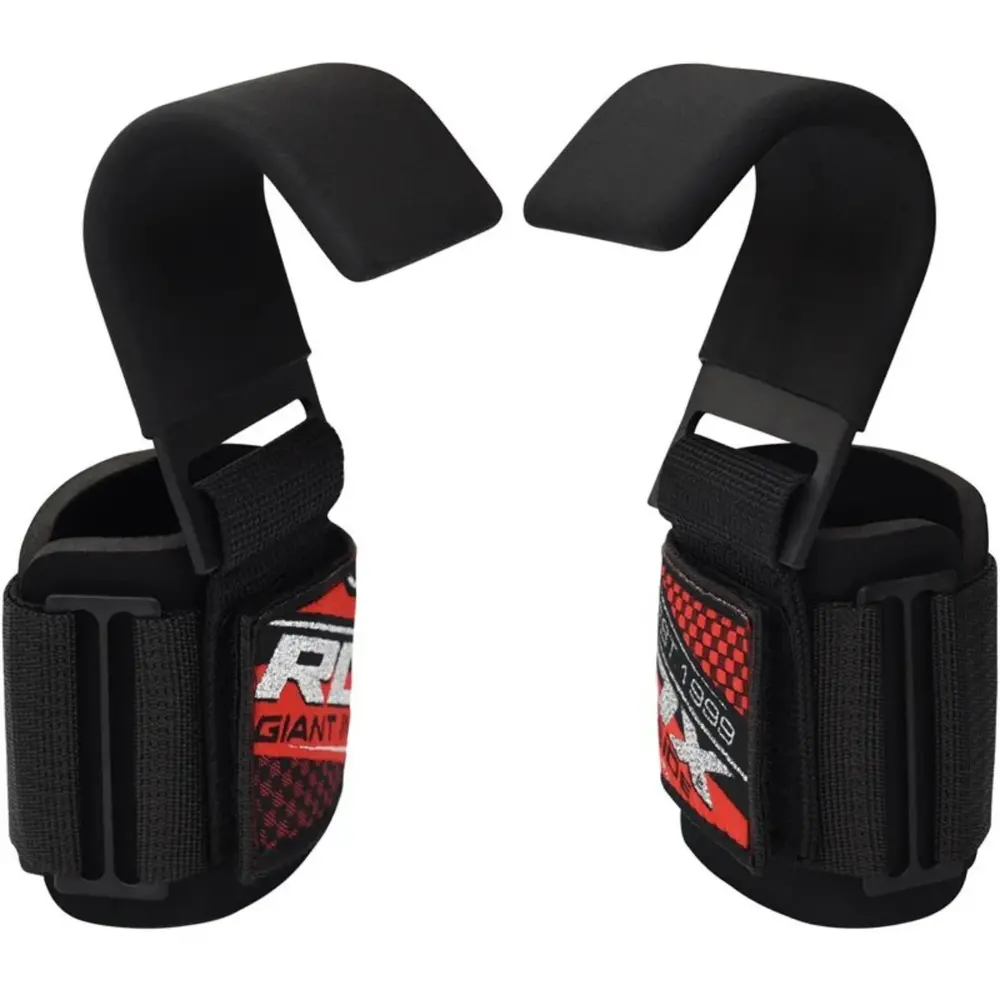 RDX Sports W5 Gel Lifting Hook Straps met Grip