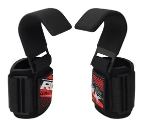 RDX Sports W5 Gel Lifting Hook Straps met Grip