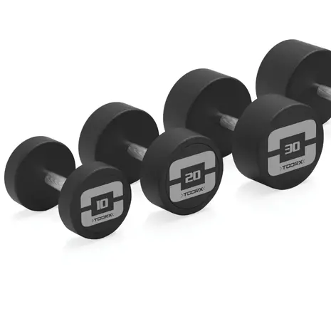 Toorx Professional MGP PRO Professional Rubber Dumbbell - per stuk (2 - 50 kg)
