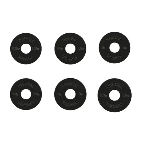Toorx Fitness Micro Halterschijven - 50 mm - Zwart - Staal Toorx Fitness Micro Halterschijven - 50 mm - Zwart - Staal