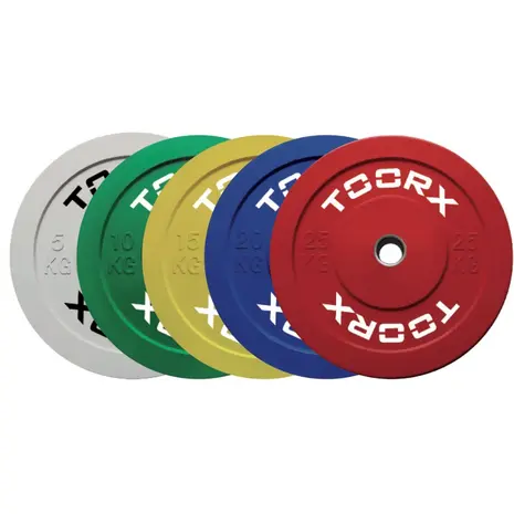 Toorx Fitness Bumper Plates - Challenge - 50mm diameter Toorx Fitness Bumper Plates - Challenge - 50mm diameter