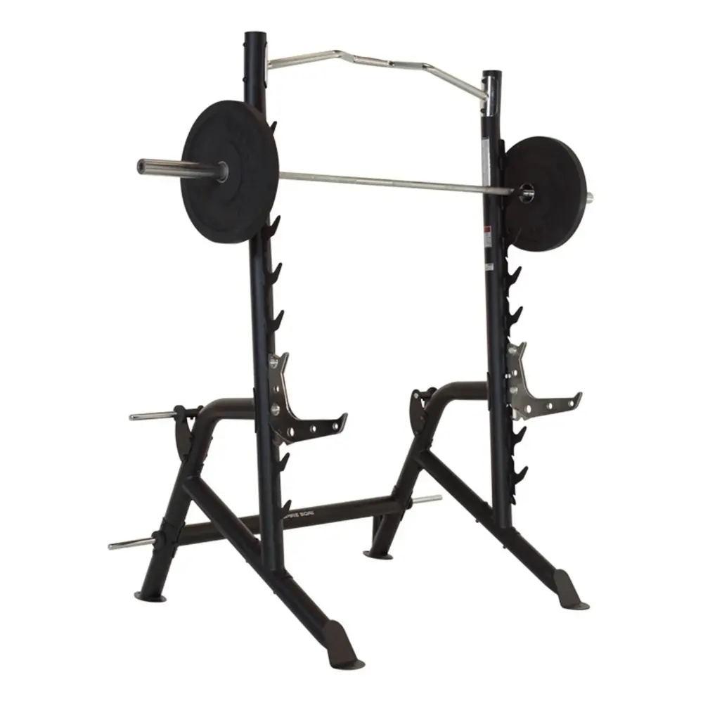 Inspire Squat Rack met optrekstang en verstelbare safeties Inspire Squat Rack met optrekstang en verstelbare safeties