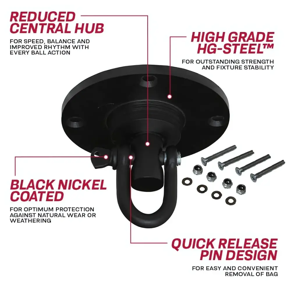 RDX Sports R1 Stalen Ophangbeugel Swivel Bokszak RDX Sports R1 Stalen Ophangbeugel Swivel Bokszak