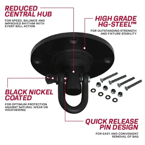 RDX Sports R1 Stalen Ophangbeugel Swivel Bokszak RDX Sports R1 Stalen Ophangbeugel Swivel Bokszak
