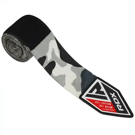 RDX Sports Hand Wraps Camo grey - 4.5m - bescherming RDX Sports Hand Wraps Camo grey - 4.5m - bescherming