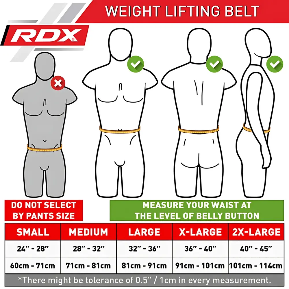 RDX Sports Gym Lederen Gewichtenhef Riem RDX Sports Gym Lederen Gewichtenhef Riem