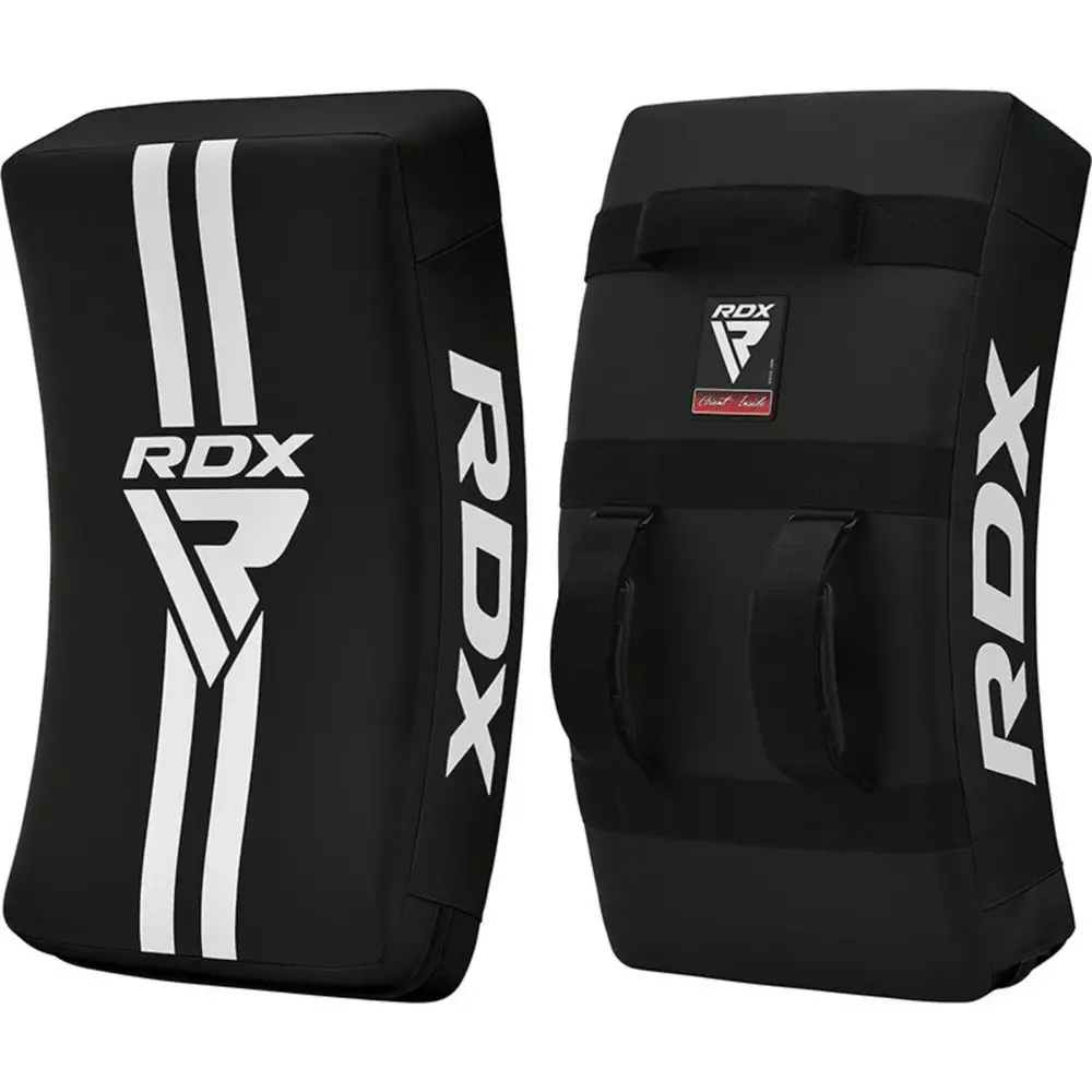 RDX Sports T1 Gel Padded Curved Kick Shield Zwart