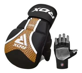RDX Sports Aura+ T-17 Shooter MMA Handschoenen Zwart/Goud