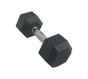 Torque USA Rubber Hexagon Dumbbell - per stuk Torque USA Rubber Hexagon Dumbbell - per stuk