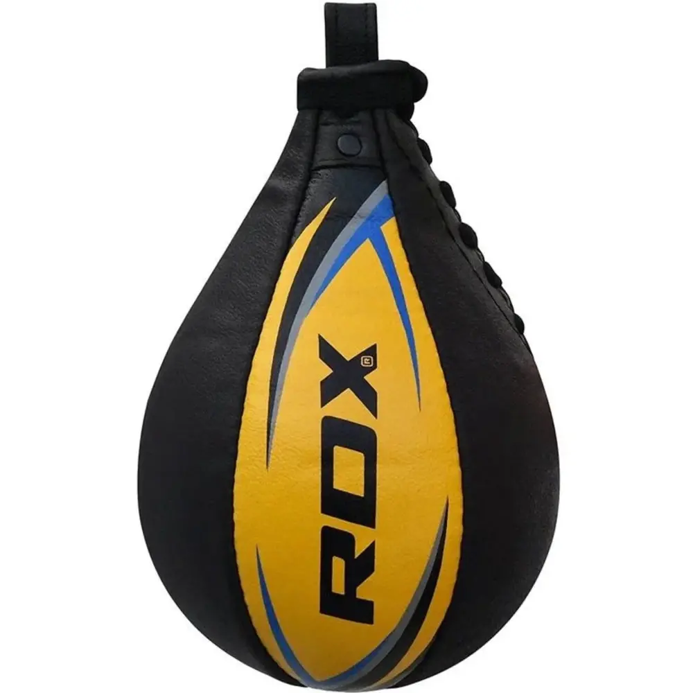 RDX Sports Bokstraining lederen Speedbal met stalen swivel RDX Sports Bokstraining lederen Speedbal met stalen swivel