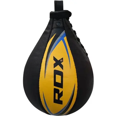 RDX Sports Bokstraining lederen Speedbal met stalen swivel RDX Sports Bokstraining lederen Speedbal met stalen swivel