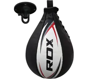 RDX Sports Bokstraining lederen Speedbal | Speed Bag inclusief stalen swivel RDX Sports Bokstraining lederen Speedbal | Speed Bag inclusief stalen swivel