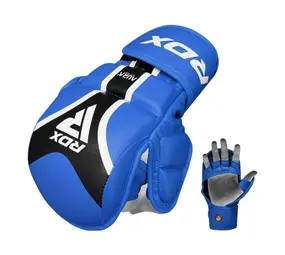 RDX Sports Aura+ T-17 Shooter MMA Handschoenen Zwart/Blauw