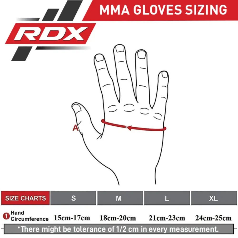 RDX Sports F6 Kara MMA Grappling Gloves Goud RDX Sports F6 Kara MMA Grappling Gloves Goud
