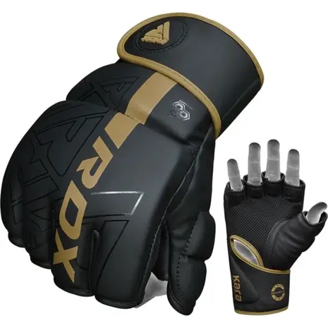 RDX Sports F6 Kara MMA Grappling Gloves Goud RDX Sports F6 Kara MMA Grappling Gloves Goud
