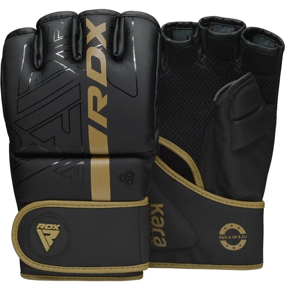 RDX Sports F6 Kara MMA Grappling Gloves Goud RDX Sports F6 Kara MMA Grappling Gloves Goud